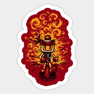 Bomberman Rambo Sticker